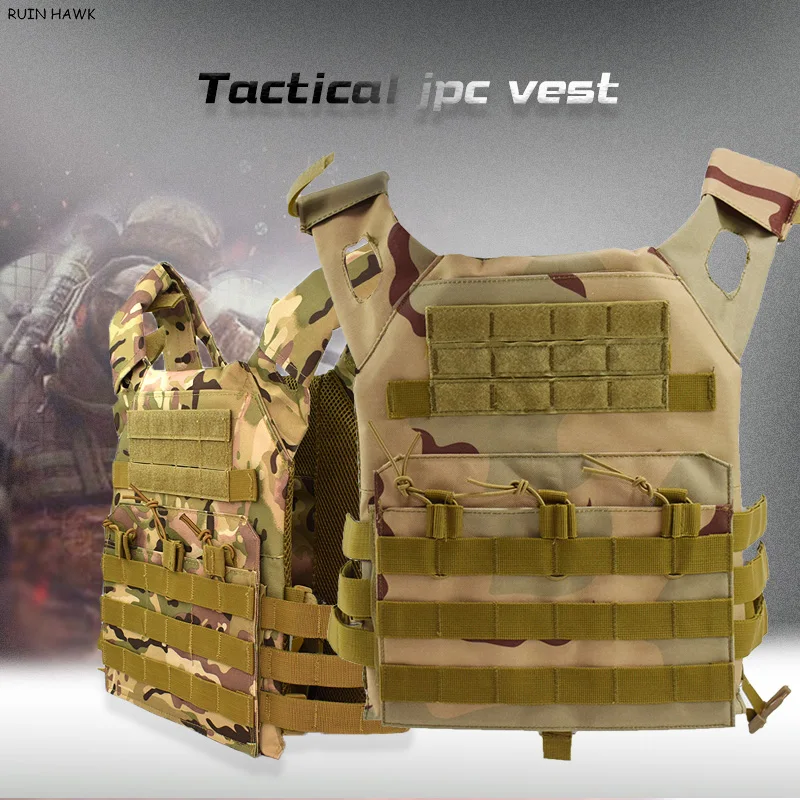 Hunting Gear Tactical JPC Vest Paintball 600D Molle Vests Military Army Protective Plate Carrier Multicam Body Armor Combat Vest
Hunting Gear Tactical JPC Vest Paintball 600D Molle Vests Military Army Protective Plate Carrier Multicam Body Armor Combat Vest