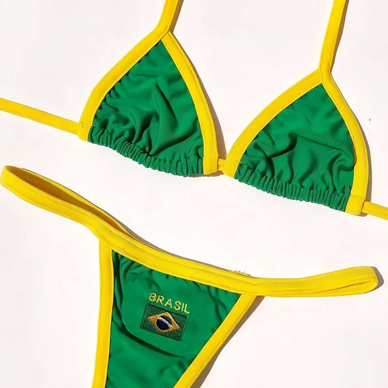 New Bikini Letter Embroidery Swimsuit Beach Sexy Women's Swimsuit Ins Style
New Bikini Letter Embroidery Swimsuit Beach Sexy Women's Swimsuit Ins Style