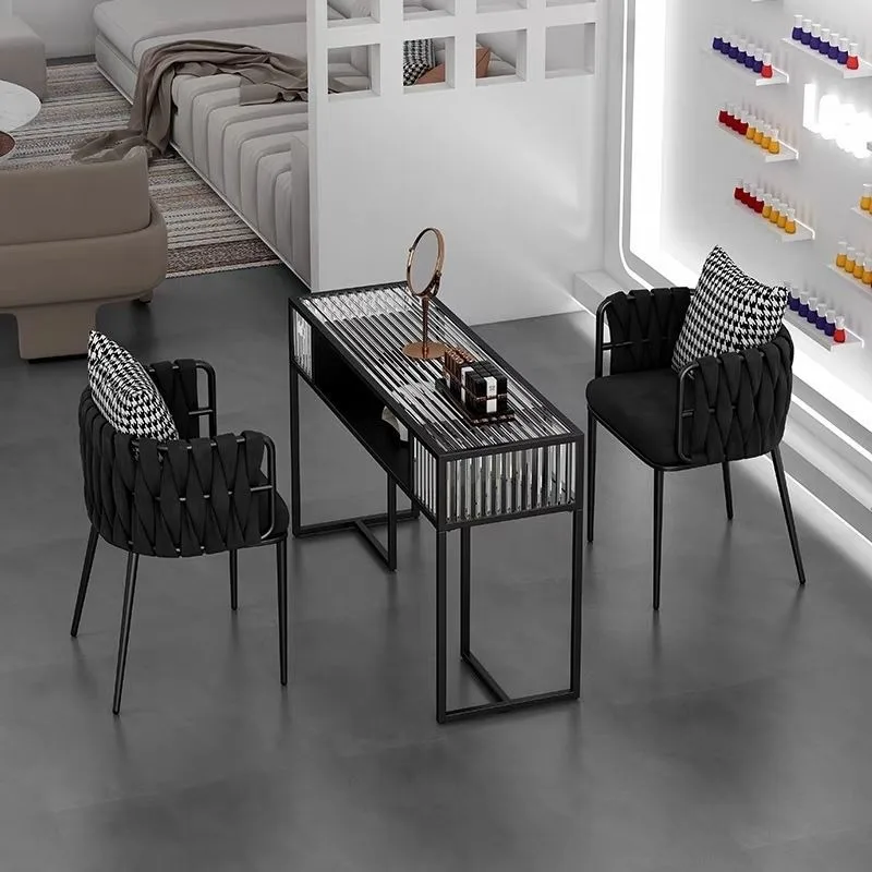 New manicure table and chair set Fashion Internet celebrity manicure table Single double manicure shop table and chair combinati
New manicure table and chair set Fashion Internet celebrity manicure table Single double manicure shop table and chair combinati