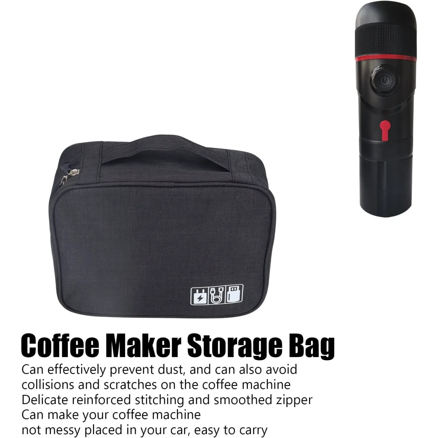 Portable Coffee Machine Bag, Assemblable Compartment Multifunctional Coffee Machine Bag Car Coffee Machine Travel Bag
Portable Coffee Machine Bag, Assemblable Compartment Multifunctional Coffee Machine Bag Car Coffee Machine Travel Bag