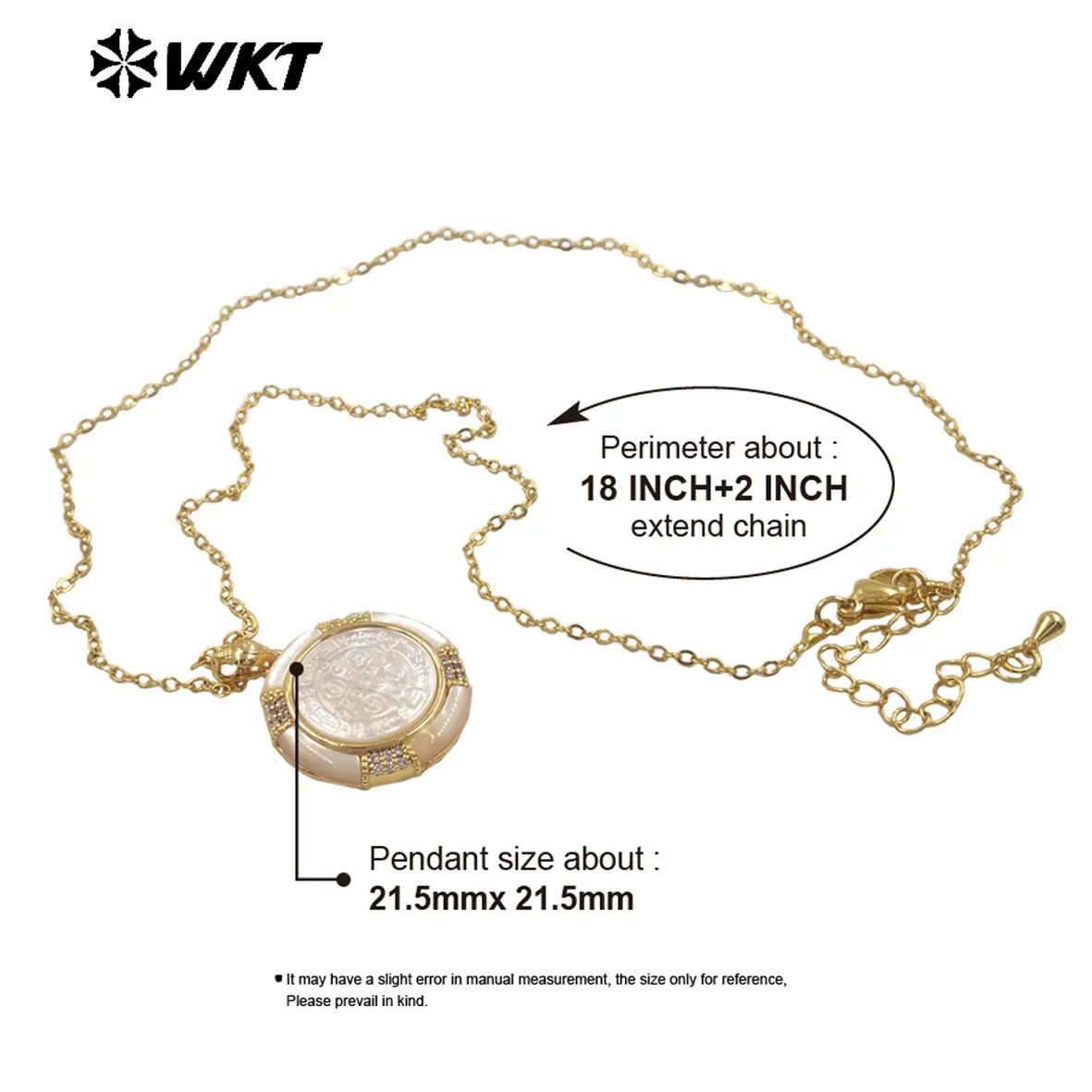 WT-JN364 Natural Texture White Shell Religious Pendants Zircon Paved Fine Clavicle Chain Necklace For Girls Daily Accessory
WT-JN364 Natural Texture White Shell Religious Pendants Zircon Paved Fine Clavicle Chain Necklace For Girls Daily Accessory