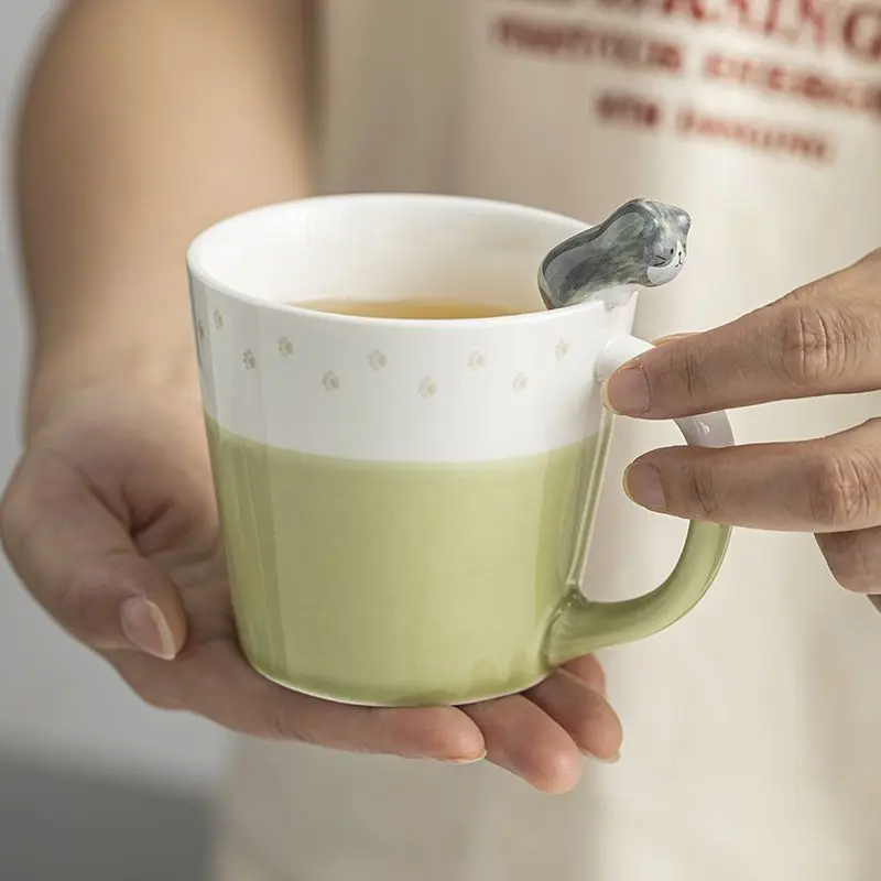Japanese Three-dimensional Cat Ceramic Mug Creative Cute Cartoon Coffee Cup Office Water Home Breakfast Milk Couple Friend Gift
Japanese Three-dimensional Cat Ceramic Mug Creative Cute Cartoon Coffee Cup Office Water Home Breakfast Milk Couple Friend Gift