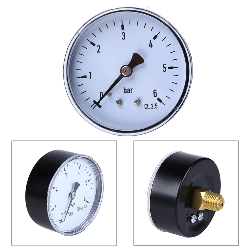 0-6 Bar Pressure Gauge Back Mount 2.3 Face Measuring Air Water Oil Gas Npt Thread Non-Corrosive Pressure Gauge
0-6 Bar Pressure Gauge Back Mount 2.3 Face Measuring Air Water Oil Gas Npt Thread Non-Corrosive Pressure Gauge