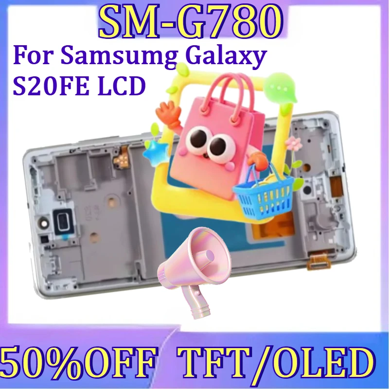 For Samsumg Galaxy S20FE LCD TFT/OLED Display Screen For Samsung S20FE SM-G780 LCD Display Touch Screen Digitizer with Frame
For Samsumg Galaxy S20FE LCD TFT/OLED Display Screen For Samsung S20FE SM-G780 LCD Display Touch Screen Digitizer with Frame