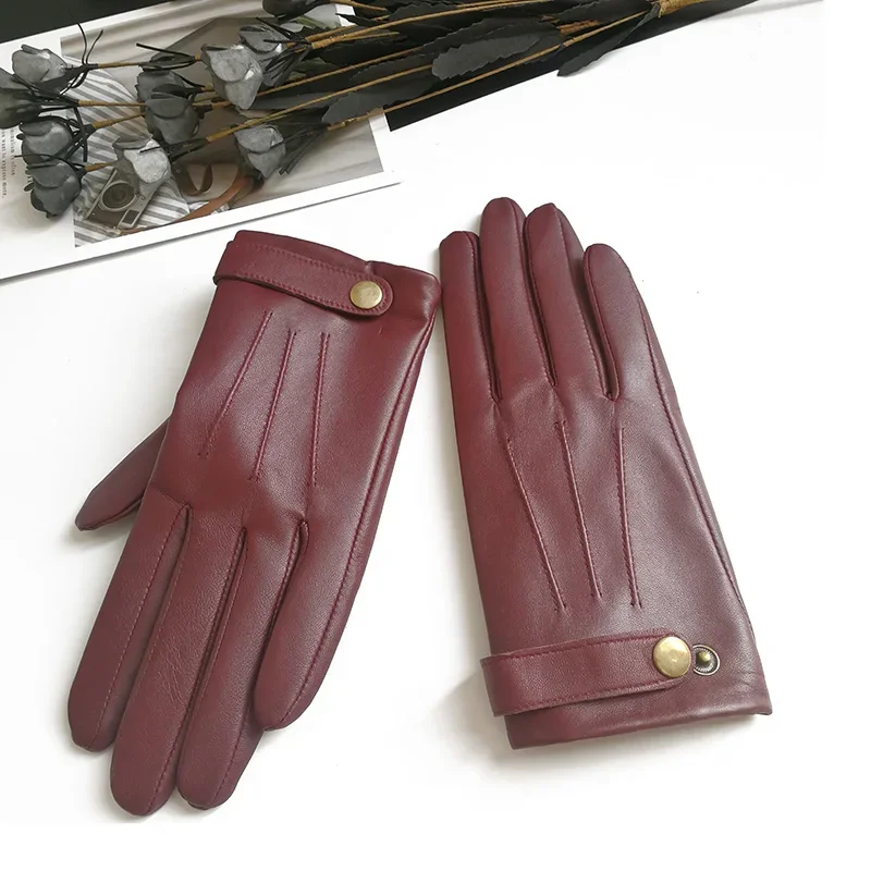 Women's Sheepskin Gloves Winter Spring Thin Style Touch Screen Driving Female Color Leather Gloves High-end Winter Gloves
Women's Sheepskin Gloves Winter Spring Thin Style Touch Screen Driving Female Color Leather Gloves High-end Winter Gloves
