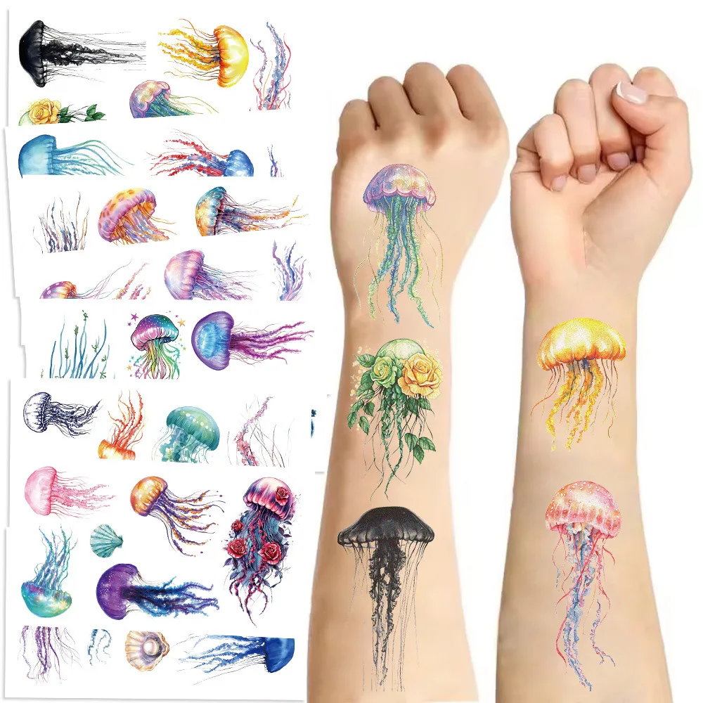 Cartoon Jellyfish Temporary Tattoo Stickers Waterproof Non Toxic for Kids Party Festival DIY Gift
Cartoon Jellyfish Temporary Tattoo Stickers Waterproof Non Toxic for Kids Party Festival DIY Gift