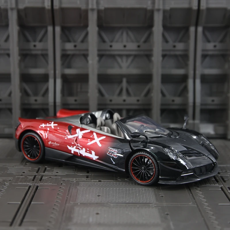 CCA 1:24 simulation Pagani Huayra Roadster alloy car model ornament with doors that can be opened, sliding, turning and supercar
CCA 1:24 simulation Pagani Huayra Roadster alloy car model ornament with doors that can be opened, sliding, turning and supercar