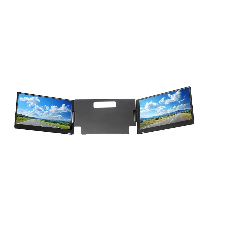 Factory Wholesale Triple Laptop Screen Extender Dual 14inch 1080P LCD Monitors Portable Triple Screen Monitor for Laptop
Factory Wholesale Triple Laptop Screen Extender Dual 14inch 1080P LCD Monitors Portable Triple Screen Monitor for Laptop