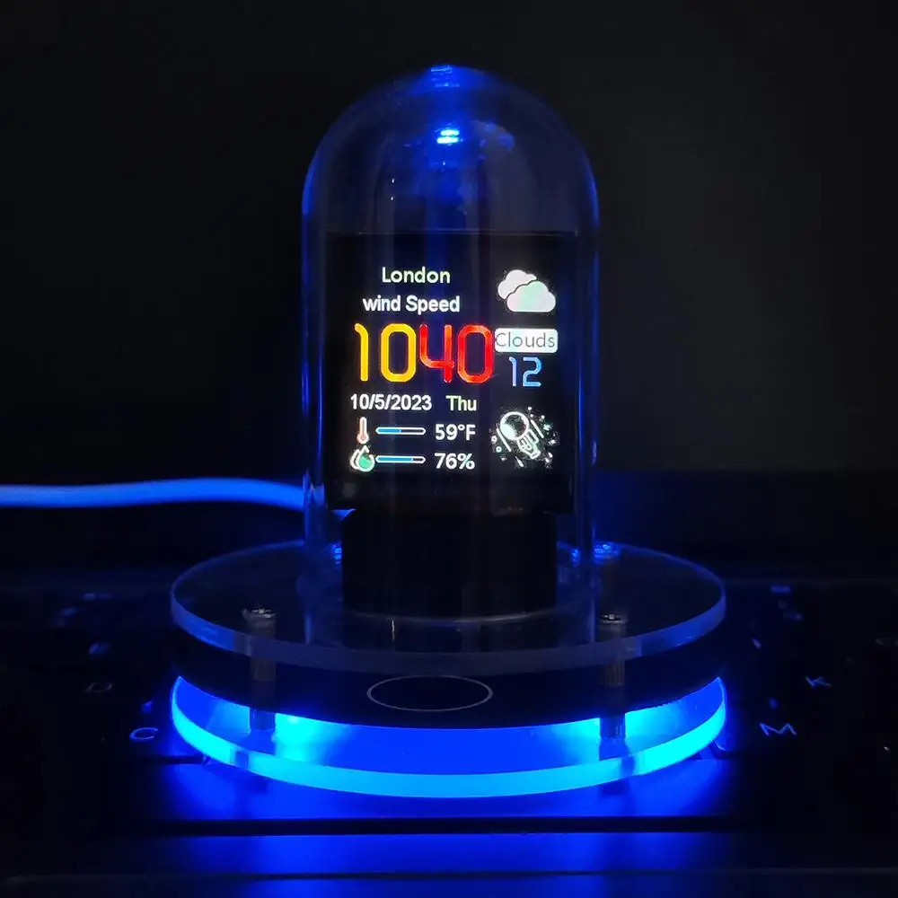 Nixie Tube Clock Smart Wifi Glow Diy Tube Clocks Cyberpunk Style Digital Table Clock Visual Display Date Time Weather Clock
Nixie Tube Clock Smart Wifi Glow Diy Tube Clocks Cyberpunk Style Digital Table Clock Visual Display Date Time Weather Clock