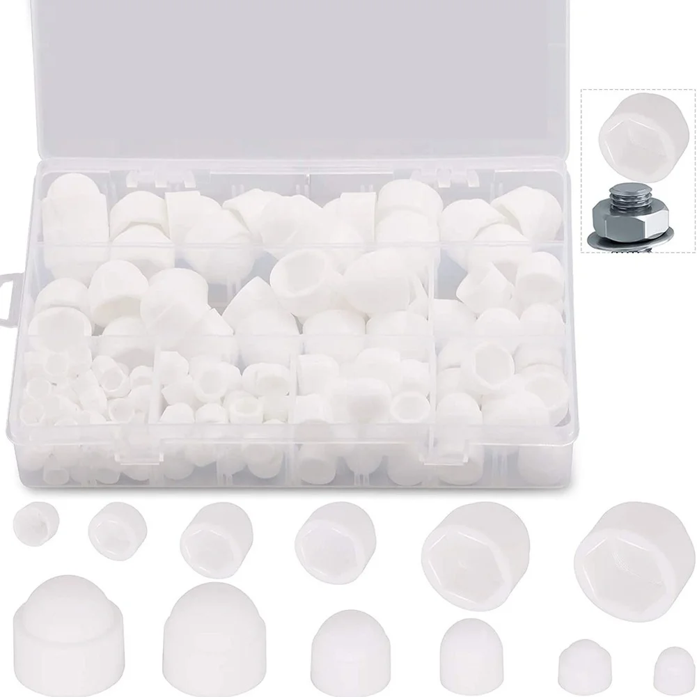 145PCS Nylon Hex Head Dome Covers Rubber Bolt Caps-Dustproof Protective Nut End Cap Assorted Sizes 4mm-12mm For Hardware
145PCS Nylon Hex Head Dome Covers Rubber Bolt Caps-Dustproof Protective Nut End Cap Assorted Sizes 4mm-12mm For Hardware