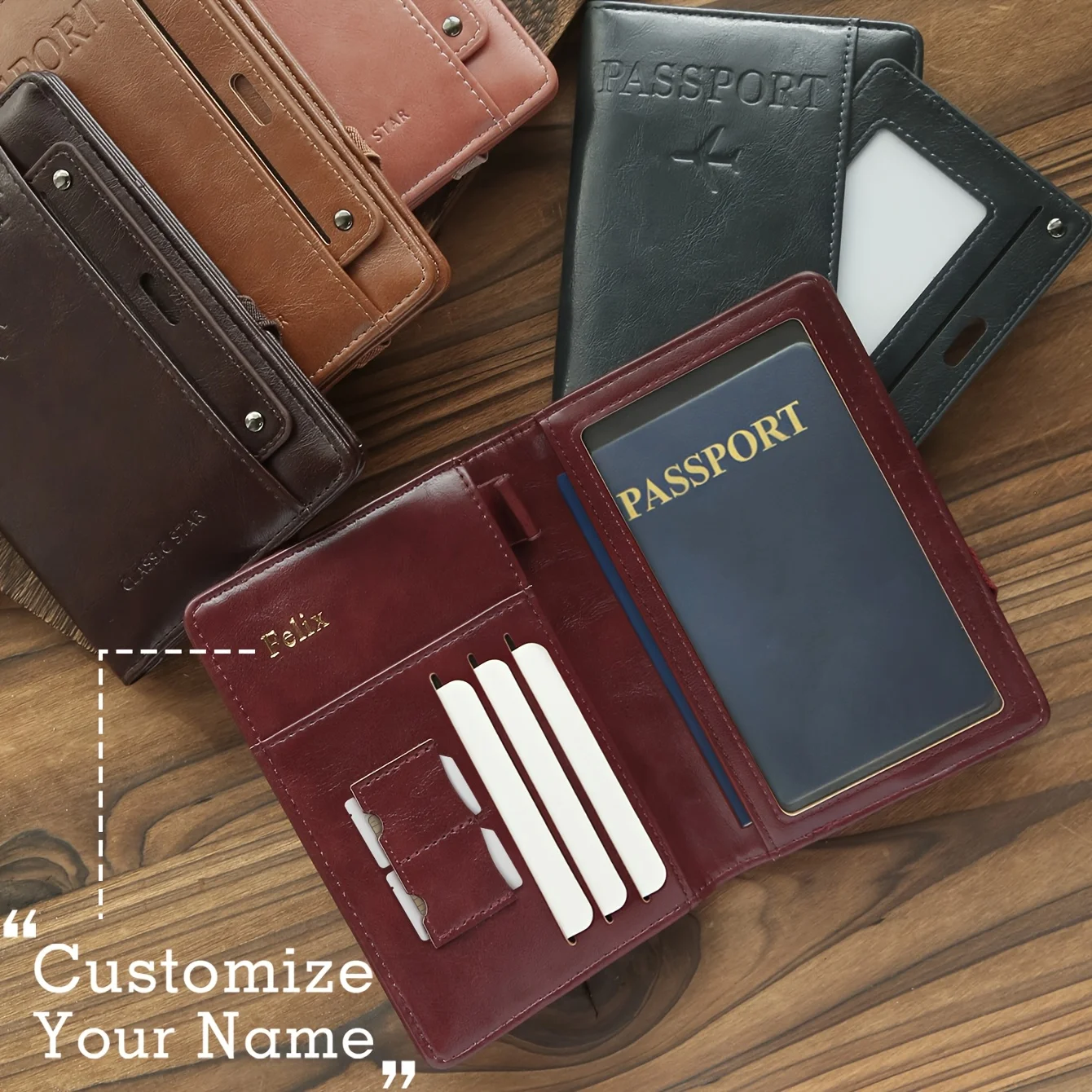 Personalized Name Passport Holder Custom Retro Travel Wallet with ID Card Holder Premium Faux Leather Document Organizer
Personalized Name Passport Holder Custom Retro Travel Wallet with ID Card Holder Premium Faux Leather Document Organizer