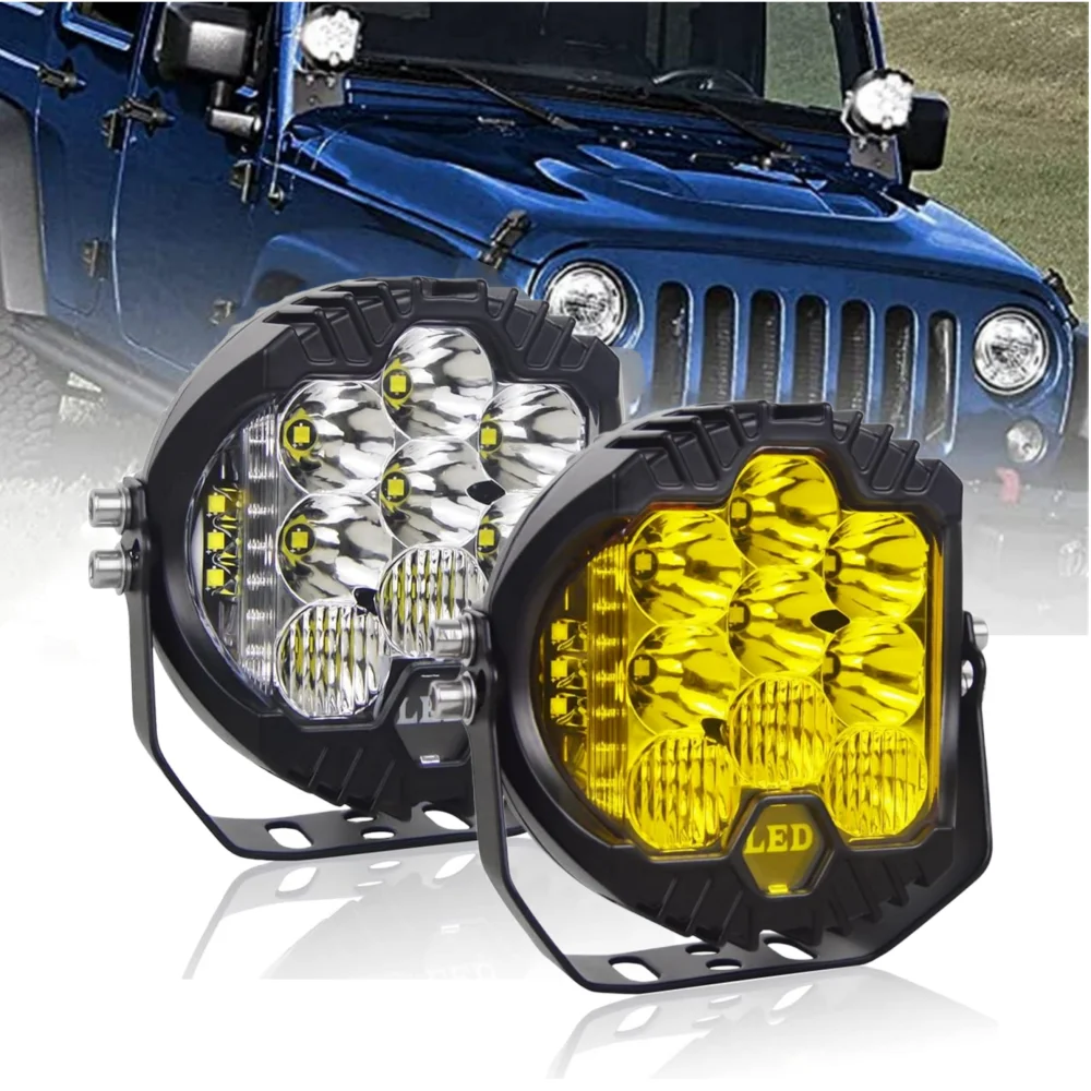 5" 7" Metal Three-sided Lighting 12V 24V 90W LED Work Lights Spotlight For Car Motorcycle Off-road Truck Headlight Car Accessory
5" 7" Metal Three-sided Lighting 12V 24V 90W LED Work Lights Spotlight For Car Motorcycle Off-road Truck Headlight Car Accessory