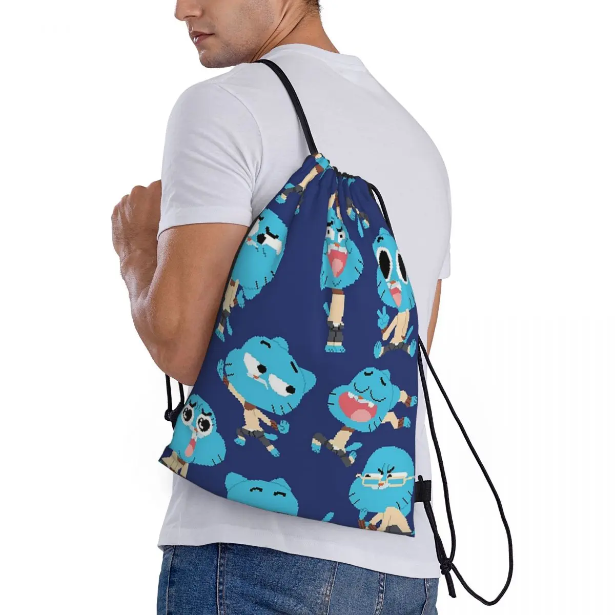 The Amazing World Of Gumball Backpacks Multi-function Drawstring Bags Storage Bag Book Bags for Travel Students
The Amazing World Of Gumball Backpacks Multi-function Drawstring Bags Storage Bag Book Bags for Travel Students