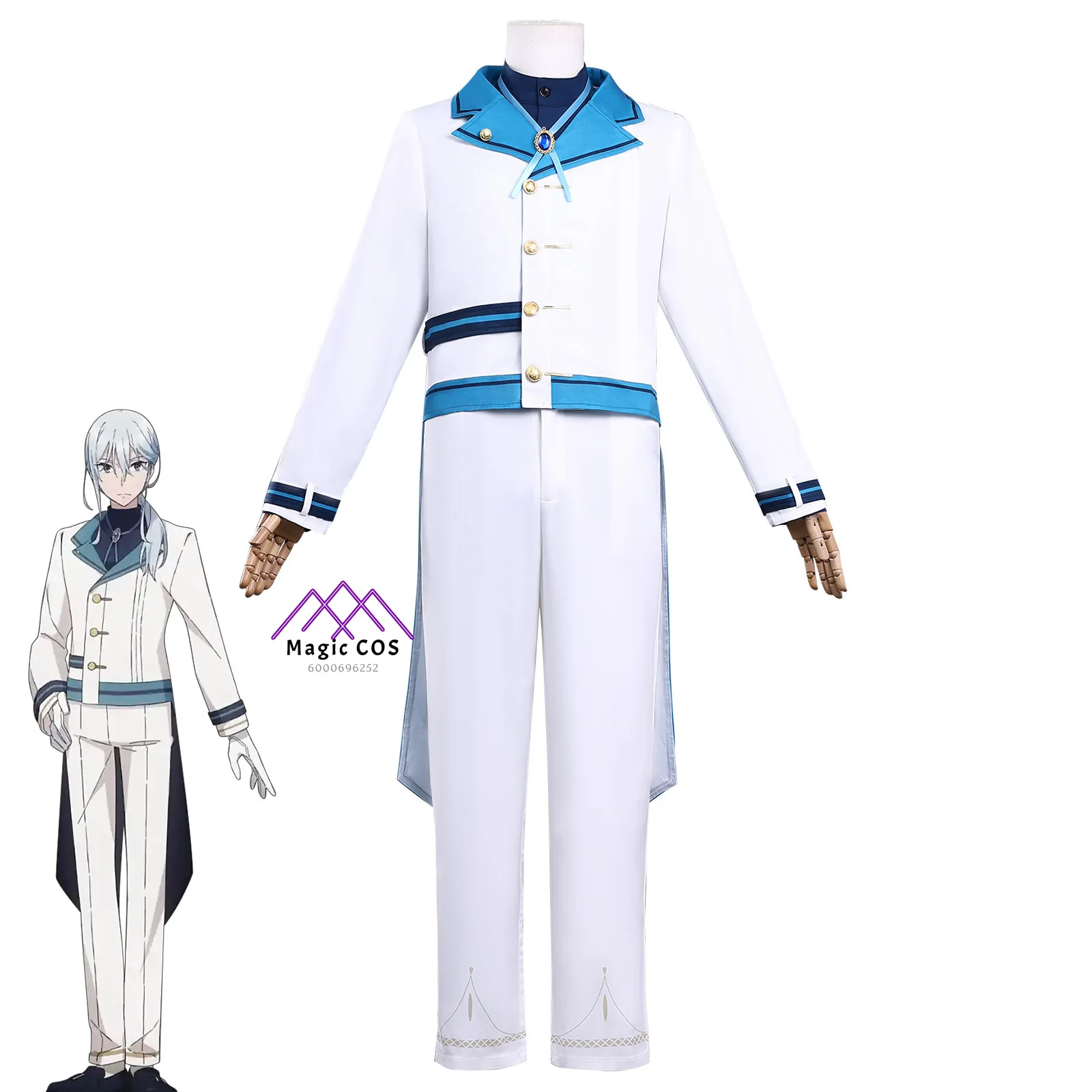 Secrets of The Silent Witch Cosplay Costume Anime Hillier Ashley Role Playing White Uniform Outfit Men Comic Con Halloween Party
Secrets of The Silent Witch Cosplay Costume Anime Hillier Ashley Role Playing White Uniform Outfit Men Comic Con Halloween Party