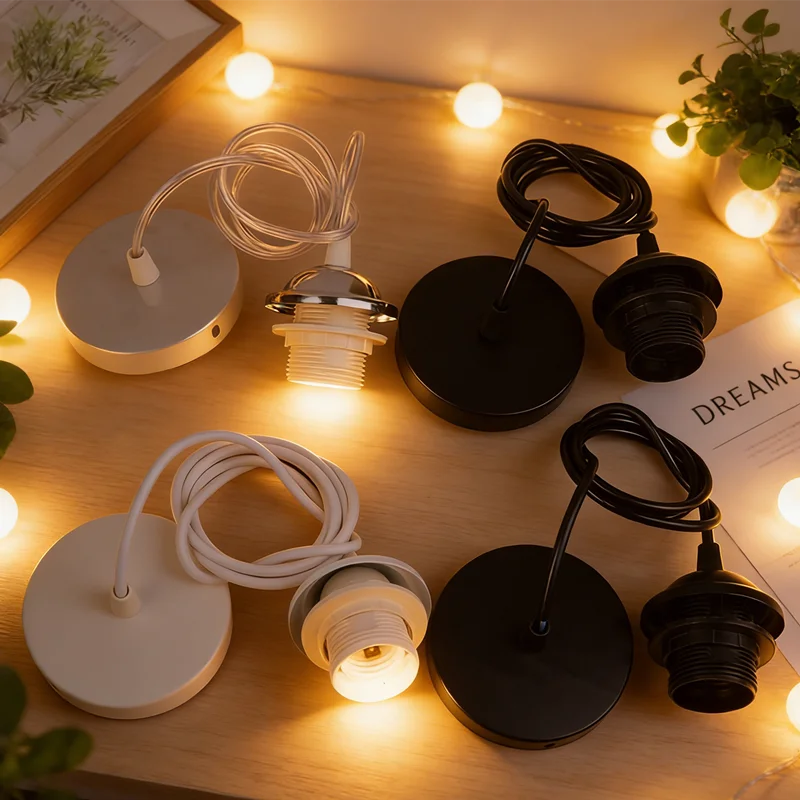 E27 Retro Hanging Lamp Holder 1m/1.5m Cord Ceiling Pendant Lamp Base Socket For Pendant Light Home Lighting Replacement
E27 Retro Hanging Lamp Holder 1m/1.5m Cord Ceiling Pendant Lamp Base Socket For Pendant Light Home Lighting Replacement