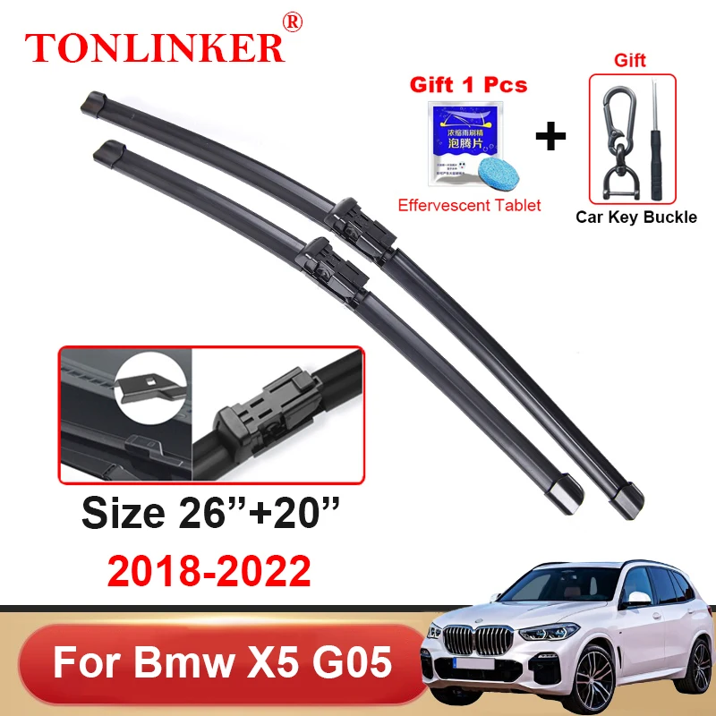 TONLINKER Car Wiper Blades For Bmw X5 G05 2018-2023 X5 F15 2013-2018 Car Accessories Front Windscreen Wiper Blade Brushes Cutter
TONLINKER Car Wiper Blades For Bmw X5 G05 2018-2023 X5 F15 2013-2018 Car Accessories Front Windscreen Wiper Blade Brushes Cutter