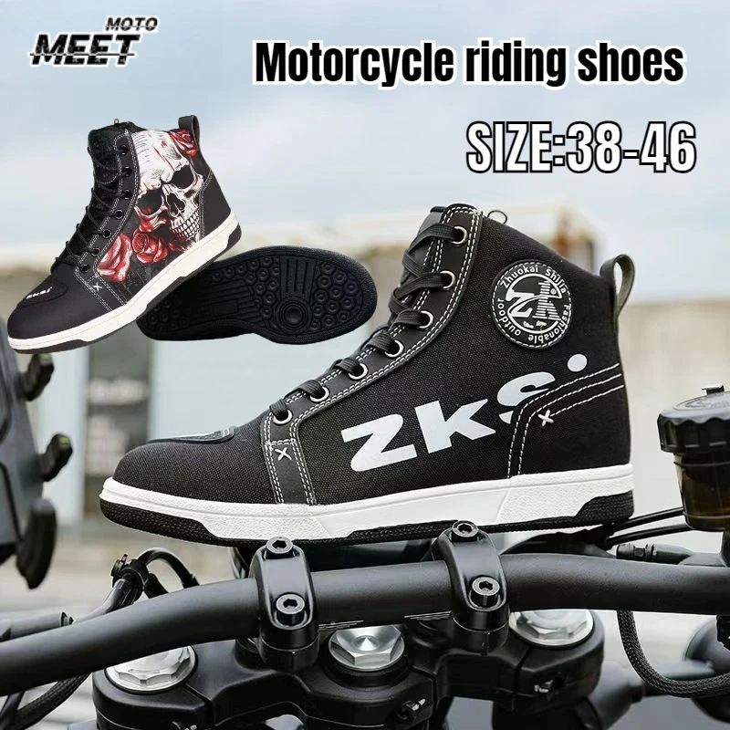 Motorcycle Shoes Men Riding Boots Casual Flat Shoes Anti-collision Toe Heel Protection Outdoor Cycling Motobike Sports Sneakers
Motorcycle Shoes Men Riding Boots Casual Flat Shoes Anti-collision Toe Heel Protection Outdoor Cycling Motobike Sports Sneakers