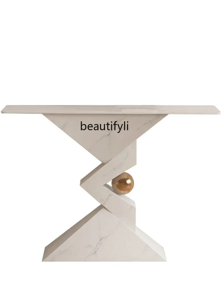 Italian Living Room Entrance Cabinet Simple Modern Wall Console Tables Entrance Stone Plate Console Decoration Side View
Italian Living Room Entrance Cabinet Simple Modern Wall Console Tables Entrance Stone Plate Console Decoration Side View