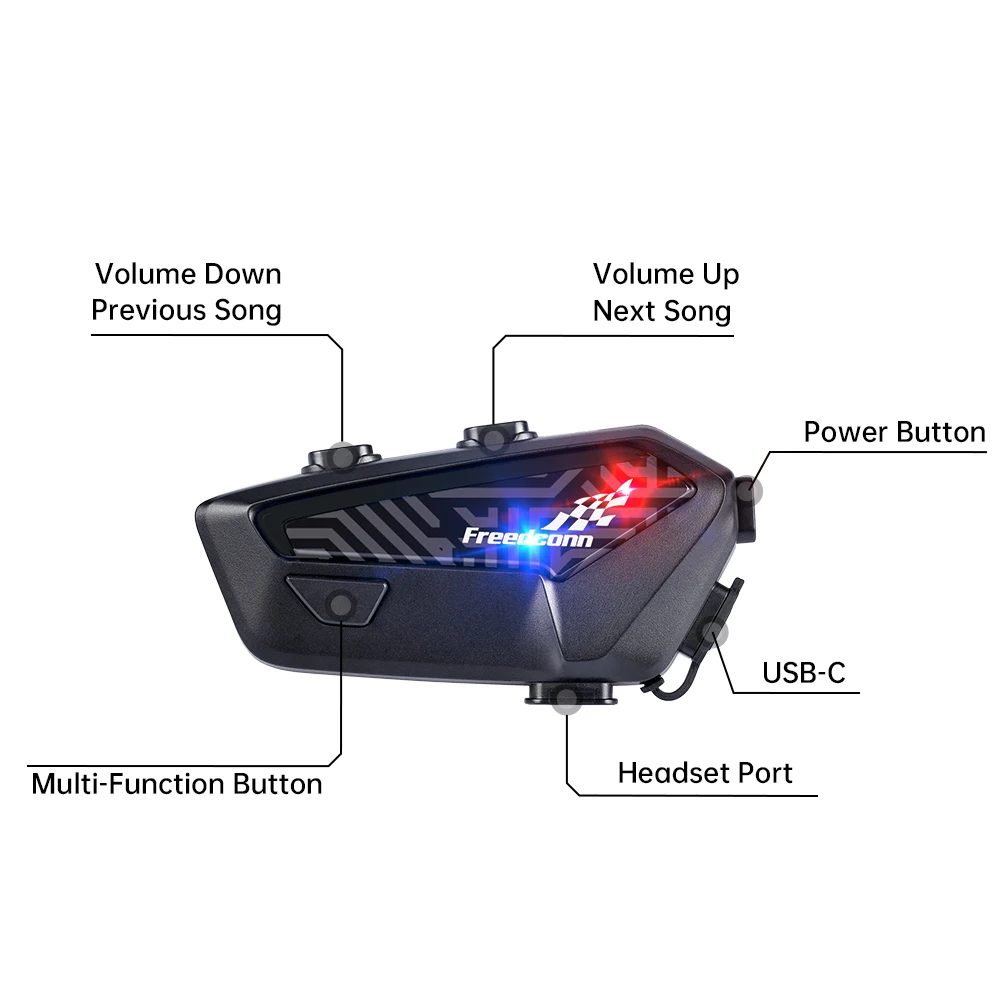 FreedConn F1 PLUS Motorcycle Helmet Bluetooth Intercom Headset Music Sharing Waterproof Communication System
FreedConn F1 PLUS Motorcycle Helmet Bluetooth Intercom Headset Music Sharing Waterproof Communication System