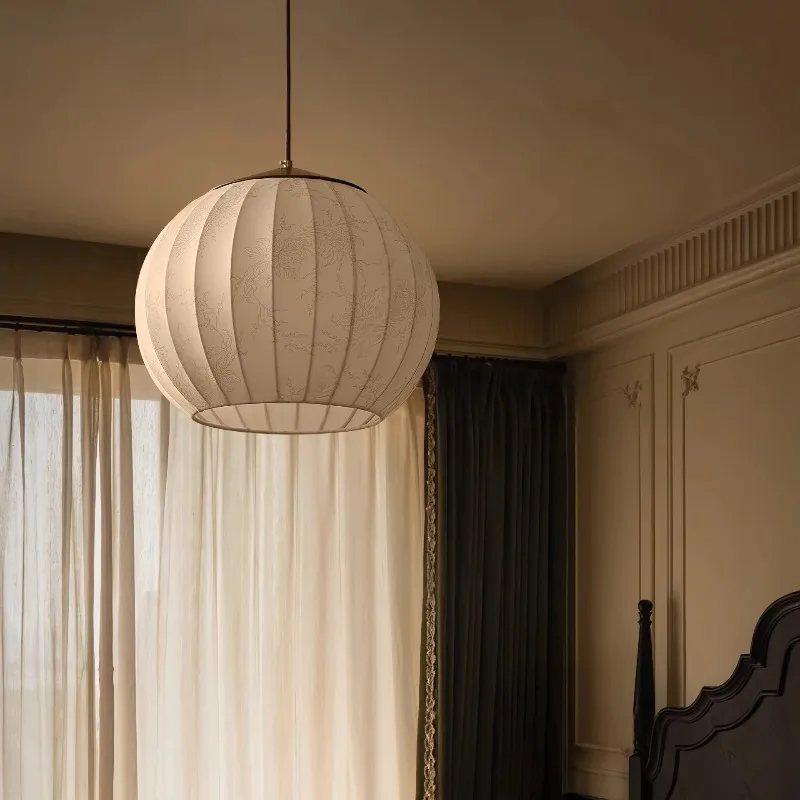 French Medieval Chestnut Fabric Pendant Lights Restaurant Bedroom Living Room Study Teahouse Designer Retro Indoor Hanging Lamps
French Medieval Chestnut Fabric Pendant Lights Restaurant Bedroom Living Room Study Teahouse Designer Retro Indoor Hanging Lamps