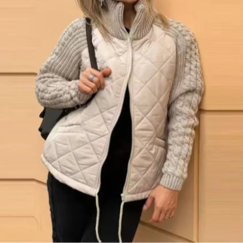 Elegant Casual Coat Women New Fashion Cardigan Zipper Long-sleeved Stand-up Collar Women's Jacket Cotton Jacket Womens Clothing
Elegant Casual Coat Women New Fashion Cardigan Zipper Long-sleeved Stand-up Collar Women's Jacket Cotton Jacket Womens Clothing