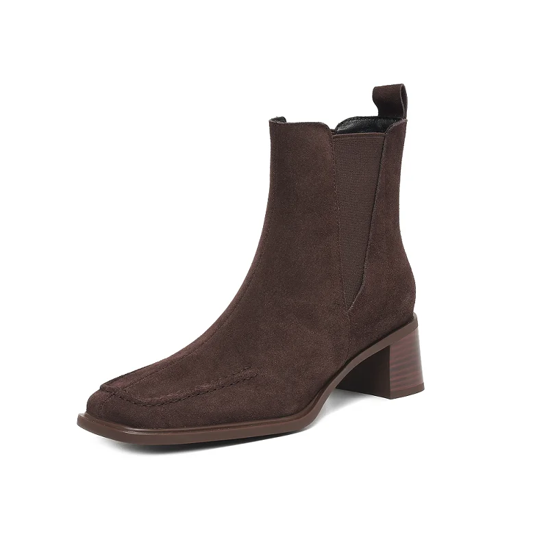 Woman Ankle Boots Square Heel Winter Shoes Cowsuede Spring Autumn Trendy Boots Slip On Real Leather Winter Shoes Square Toe
Woman Ankle Boots Square Heel Winter Shoes Cowsuede Spring Autumn Trendy Boots Slip On Real Leather Winter Shoes Square Toe