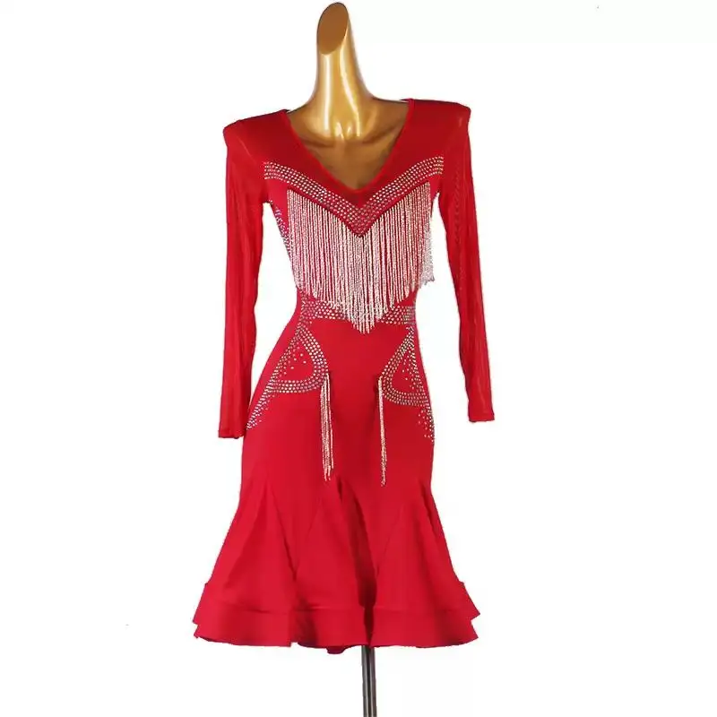 Party Dresses For Women Sexy Female Latin Dance Suit Girls Practice Wear Clothing Competition New Line Skirt Stand Ballroom
Party Dresses For Women Sexy Female Latin Dance Suit Girls Practice Wear Clothing Competition New Line Skirt Stand Ballroom