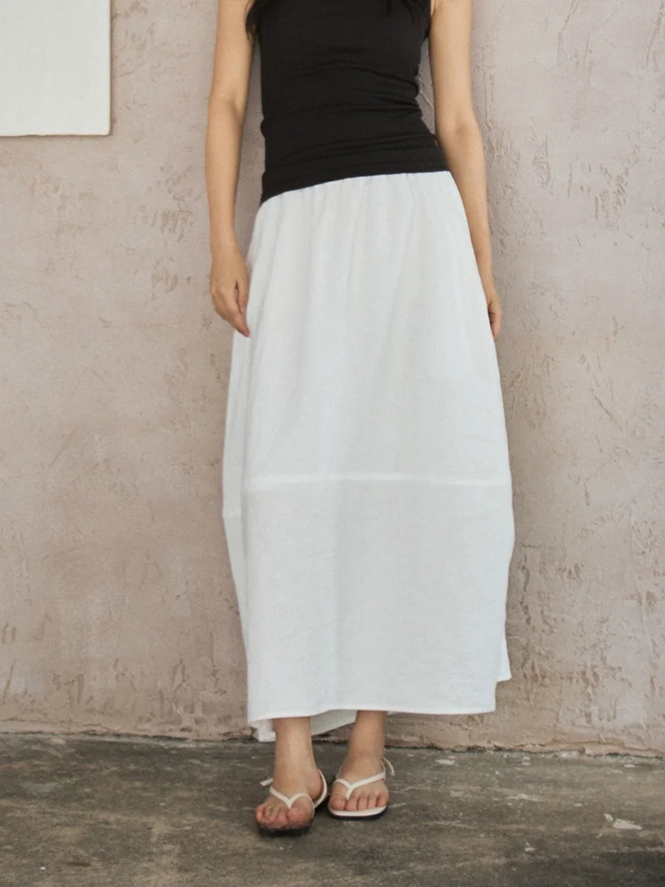 Vitatha Chinese Style Breathable Skin-friendly Hemp Half-length Skirt with Flower Bud Design And Arc-shaped Pattern
Vitatha Chinese Style Breathable Skin-friendly Hemp Half-length Skirt with Flower Bud Design And Arc-shaped Pattern