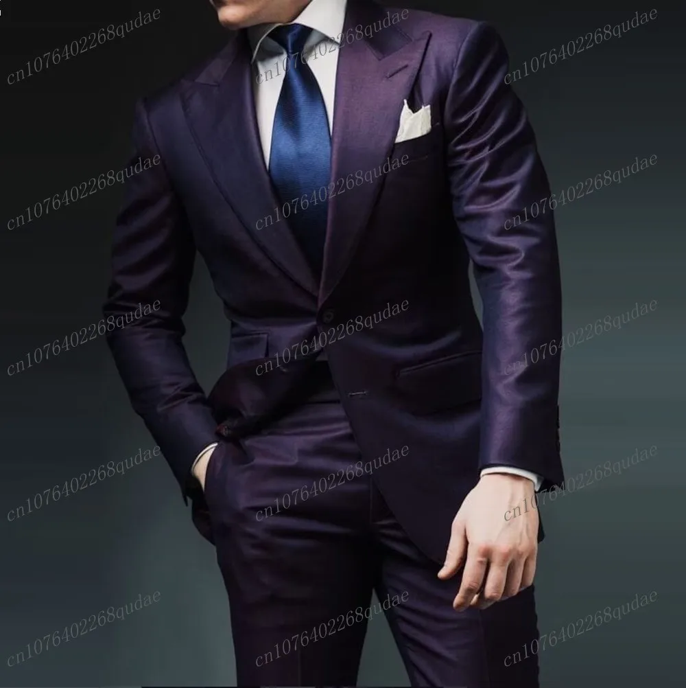 Dark Purple Men Suit Formal Occasion Wedding Party Groom Suits Groomsman Male Tuxedos Bridegroom Costume 2 Piece Set Blazer Pant
Dark Purple Men Suit Formal Occasion Wedding Party Groom Suits Groomsman Male Tuxedos Bridegroom Costume 2 Piece Set Blazer Pant