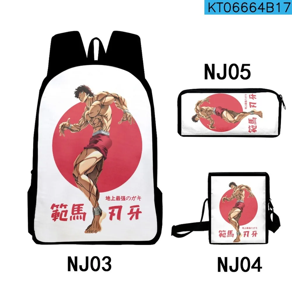 Creative Anime Yujiro Baki Hanma 3D Print 3pcs/Set pupil School Bags Laptop Daypack Backpack Inclined shoulder bag Pencil Case
Creative Anime Yujiro Baki Hanma 3D Print 3pcs/Set pupil School Bags Laptop Daypack Backpack Inclined shoulder bag Pencil Case