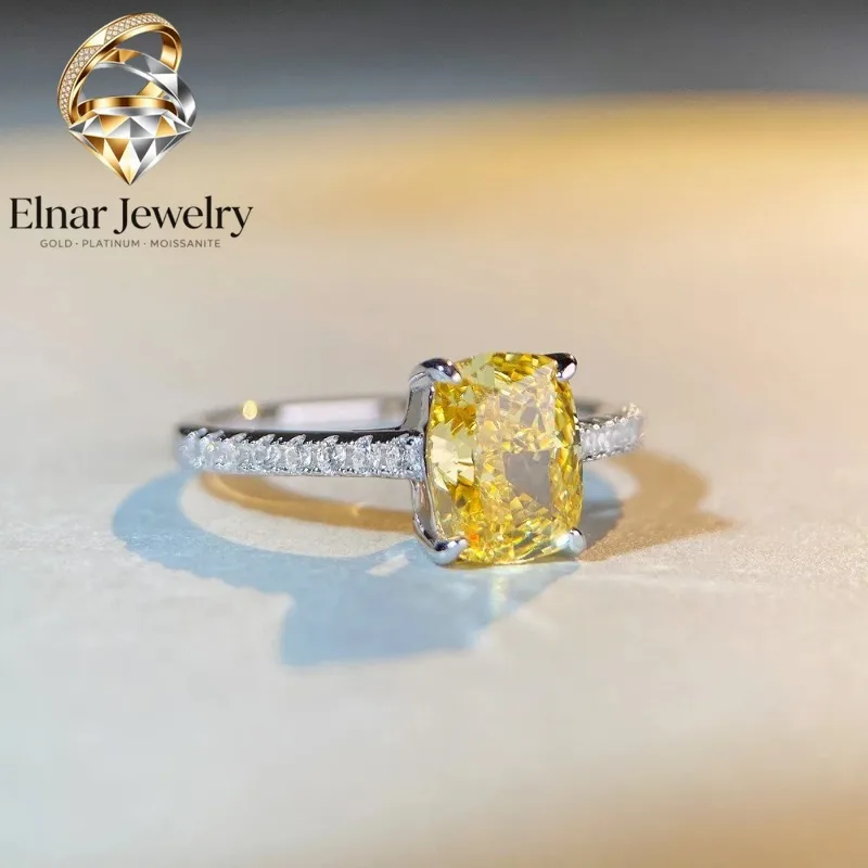 Elnar Jewelry Luxury Solid Platinum PT950 Women's Yellow Diamond Ring Reddish Cut Moissanite Diamond Ring
Elnar Jewelry Luxury Solid Platinum PT950 Women's Yellow Diamond Ring Reddish Cut Moissanite Diamond Ring