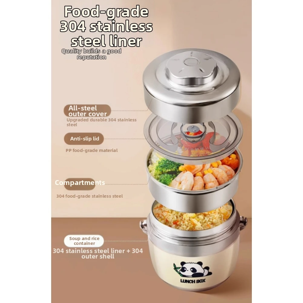 Leak Proof Lunchbox Insulated Lunch Box For Work Lunches 304 Stainless Steel Dual Sealing System Ergonomic Handle
Leak Proof Lunchbox Insulated Lunch Box For Work Lunches 304 Stainless Steel Dual Sealing System Ergonomic Handle