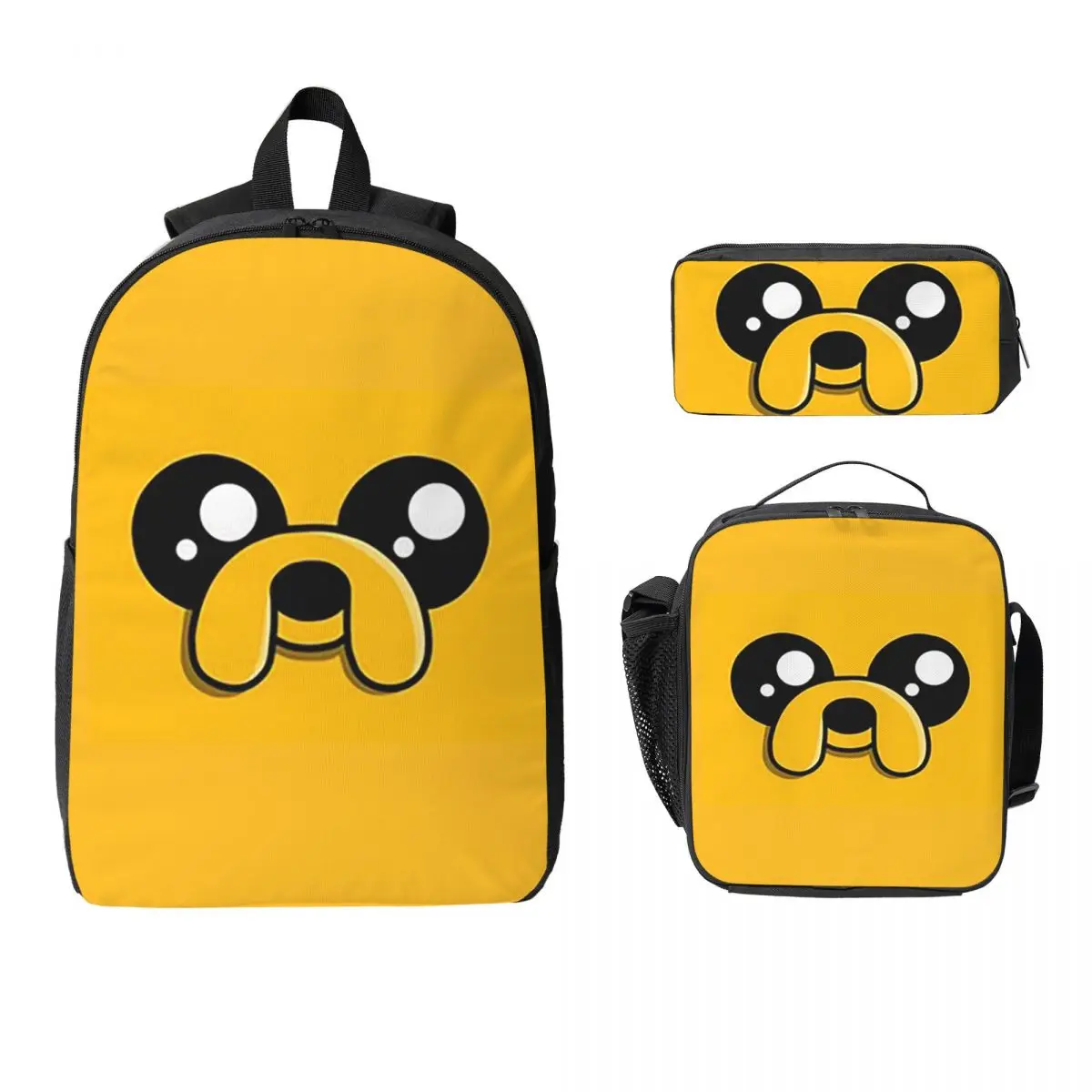 Jake The Dog Backpack Student Boys Girls BookBag School Bag Laptop Shoulder Bags 3ps Insulated Lunch Bag Pencil Case
Jake The Dog Backpack Student Boys Girls BookBag School Bag Laptop Shoulder Bags 3ps Insulated Lunch Bag Pencil Case
