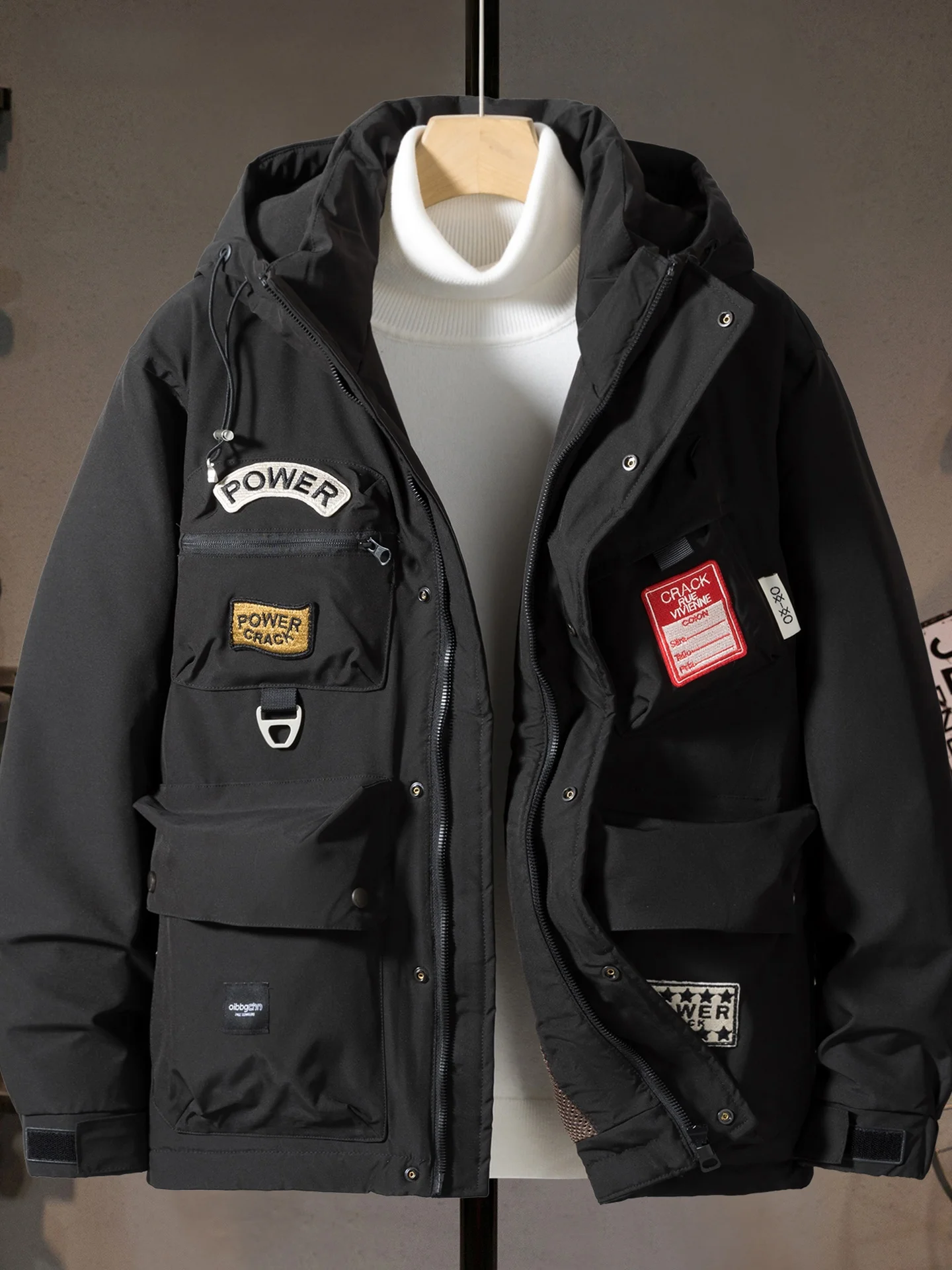 Thiened Winter Jaet Men's Downproof Du down Warm Coat Multi-ket Workwear Outdoor Ci Casual Sle Polyester Fiber
Thiened Winter Jaet Men's Downproof Du down Warm Coat Multi-ket Workwear Outdoor Ci Casual Sle Polyester Fiber