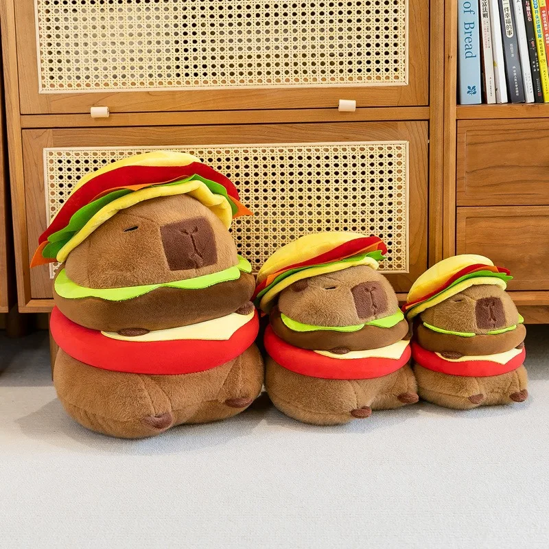 Кавайная капибара, плюшевая игрушка в шляпе, бургер, милая мягкая кукла, детский подарок на день рождения, мягкая наполненная плюшевая игрушка в виде животного для детей 
Кавайная капибара, плюшевая игрушка в шляпе, бургер, милая мягкая кукла, детский подарок на день рождения, мягкая наполненная плюшевая игрушка в виде животного для детей