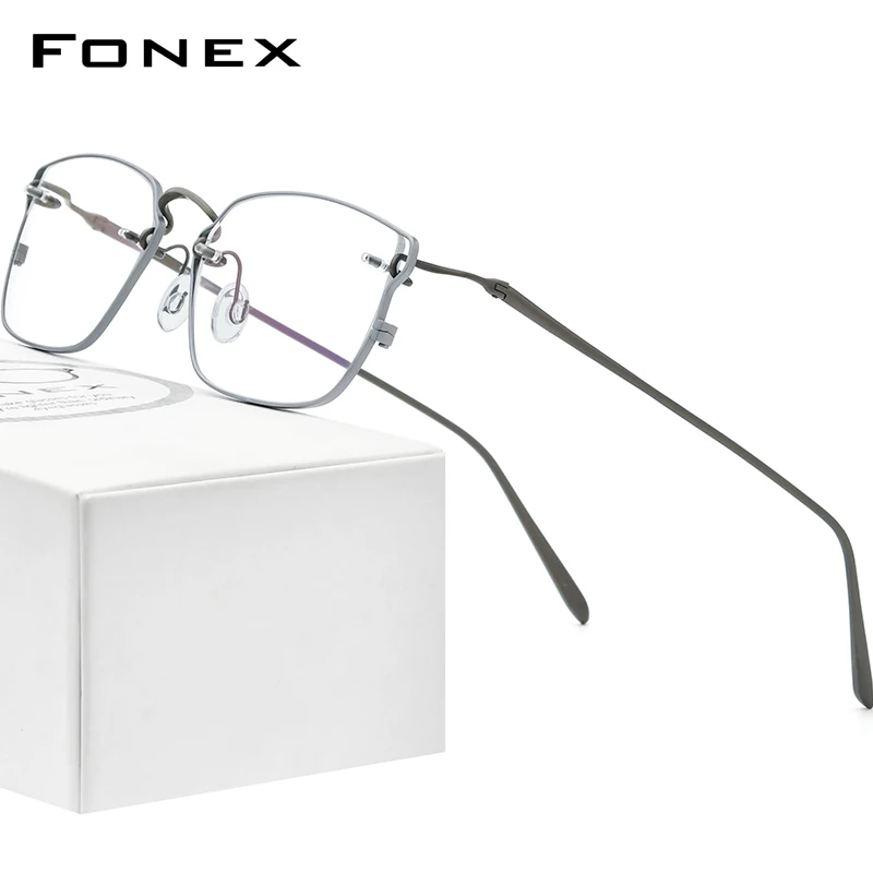 FONEX Pure Titanium Eyeglasses Frame Men 2022 New Retro Vintage Square Glasses Eyewear F98641
FONEX Pure Titanium Eyeglasses Frame Men 2022 New Retro Vintage Square Glasses Eyewear F98641