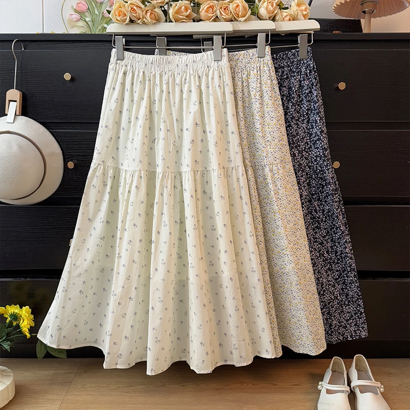 Korejepo Gentle Elegant Floral Midi Skirt Women Spring 2025 New Style Sweet High Waist A-line Pleated Loose Skirts
Korejepo Gentle Elegant Floral Midi Skirt Women Spring 2025 New Style Sweet High Waist A-line Pleated Loose Skirts