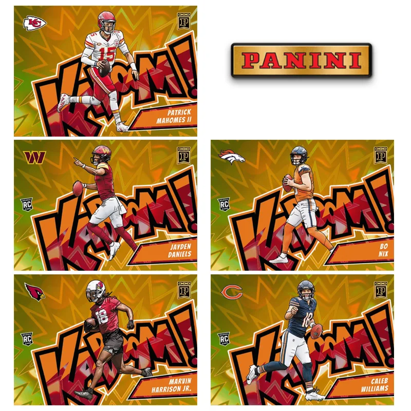 Panini 2024 Kaboom Gold Horizontal Patrick Mahomes II Jayden Danies Bo Nix Diy Homemade Rugby Star Trading Cards Gift Collection
Panini 2024 Kaboom Gold Horizontal Patrick Mahomes II Jayden Danies Bo Nix Diy Homemade Rugby Star Trading Cards Gift Collection