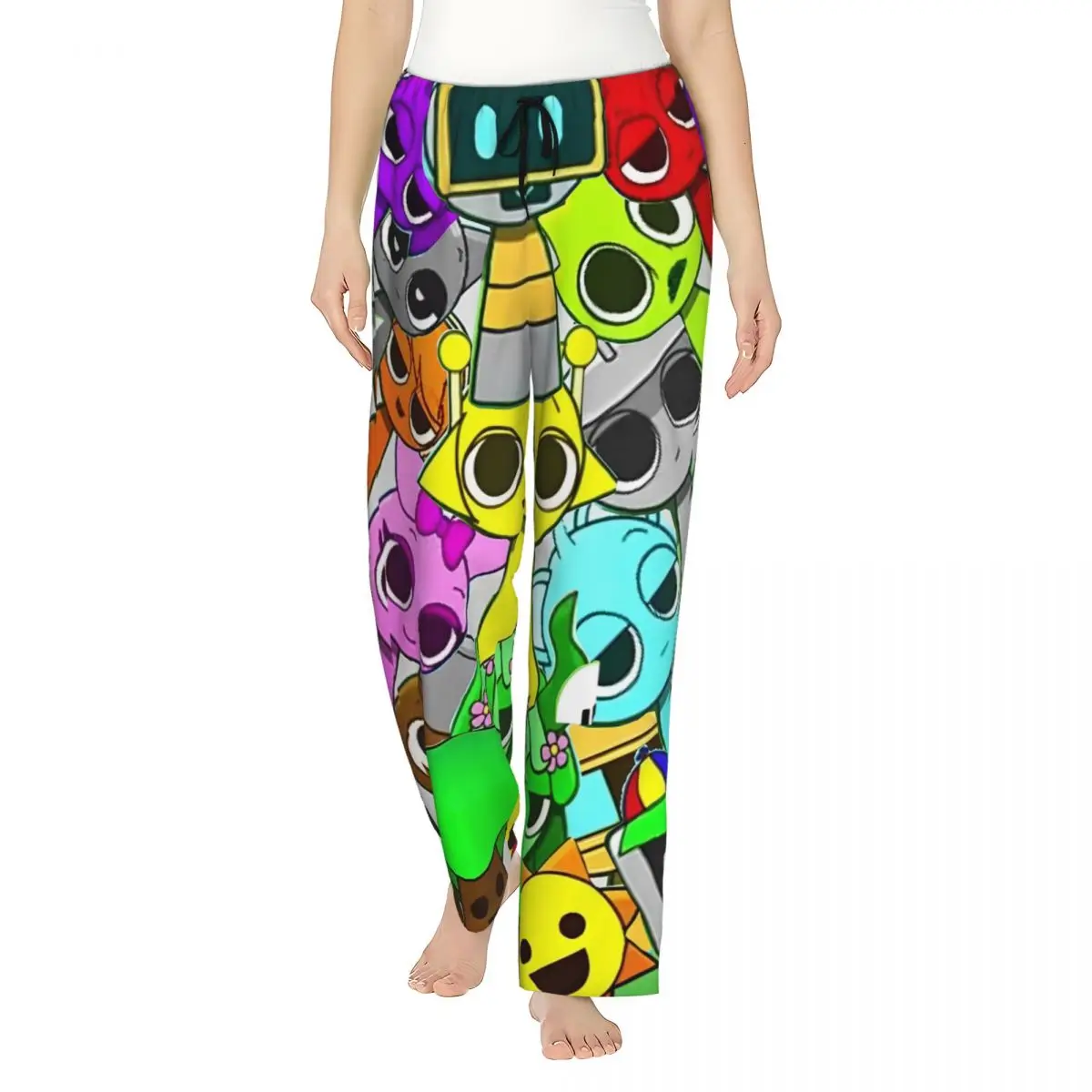 Домашние штаны-пижама Sprunki Cartoon Games для женщин, эластичные, для сна и отдыха
Домашние штаны-пижама Sprunki Cartoon Games для женщин, эластичные, для сна и отдыха