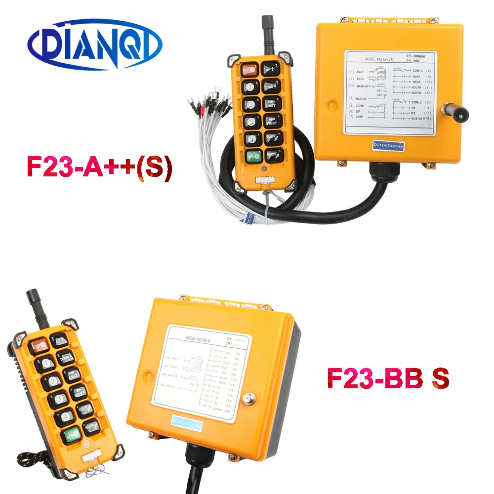 F23-BB A++S Industrial Wireless Radio remote controller switch speed control Hoist Crane Control Lift Crane 8/10 channels
F23-BB A++S Industrial Wireless Radio remote controller switch speed control Hoist Crane Control Lift Crane 8/10 channels