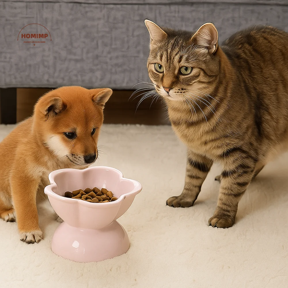 Large Caliber Flower Edge Cat Water Bowl Neck Protection Non-slip Elevated Feeder Tilted Ceramic Pet Bowl Home Use
Large Caliber Flower Edge Cat Water Bowl Neck Protection Non-slip Elevated Feeder Tilted Ceramic Pet Bowl Home Use