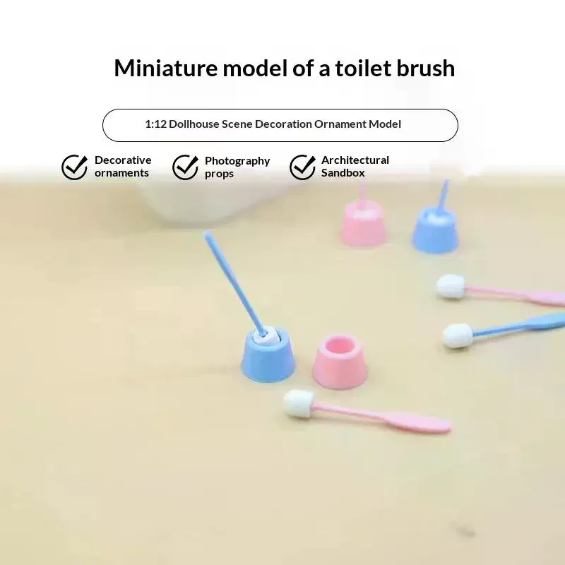 1 Set 1:12 Dollhouse Mini Simulation Long Handle Toilet Brush Model Cleaning Tool For Toilet Scene Toy Home Decor Accessories
1 Set 1:12 Dollhouse Mini Simulation Long Handle Toilet Brush Model Cleaning Tool For Toilet Scene Toy Home Decor Accessories