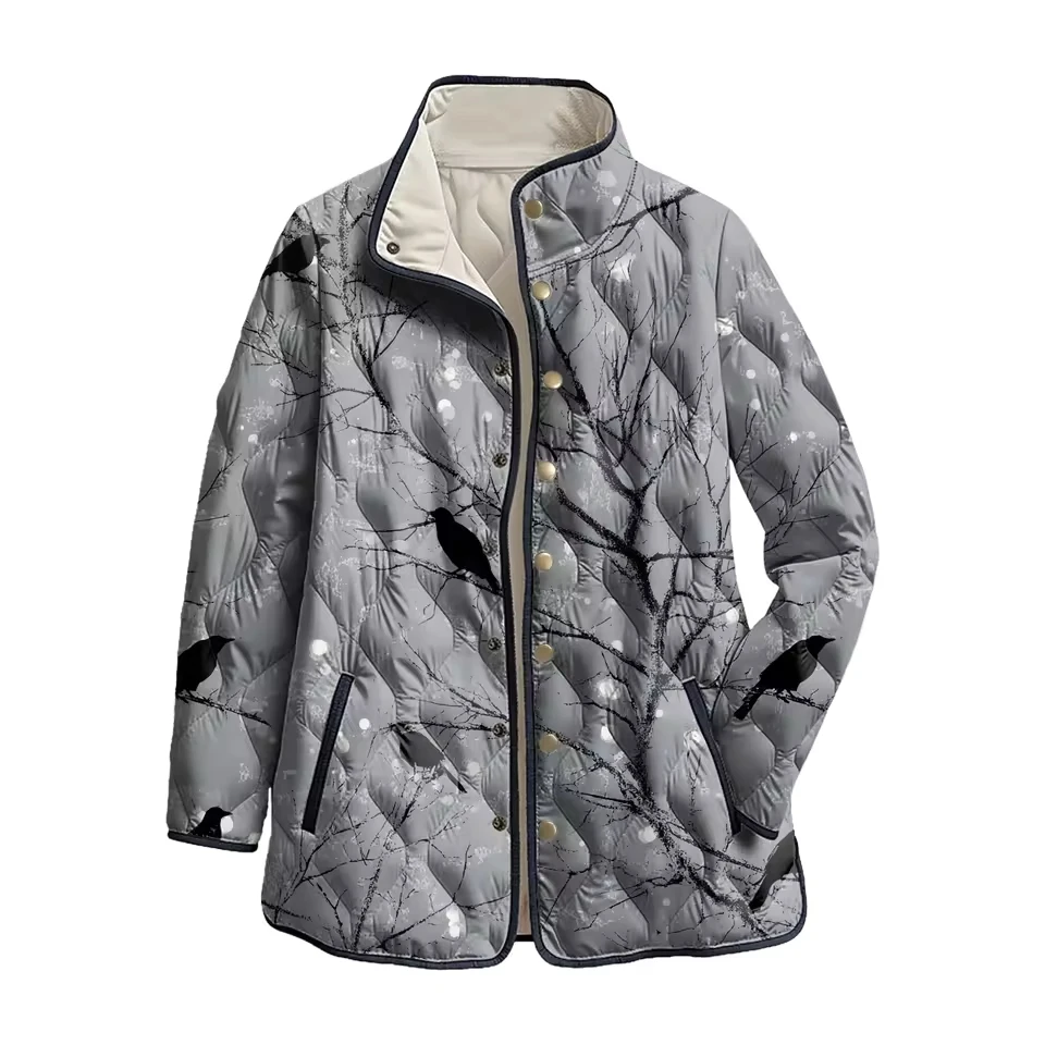 Autumn Winter Women'S Halloween Printed Casual Fashion Warm Cotton With Stand Up Collar Outerwears
Autumn Winter Women'S Halloween Printed Casual Fashion Warm Cotton With Stand Up Collar Outerwears