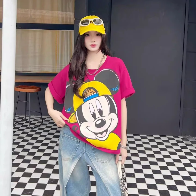 2026 Summer Fashion Versatile Casual Cartoon Short-Sleeves T-shirt Round Neck Top Pullover Y2k Clothes Beautiful Top Tees Female
2026 Summer Fashion Versatile Casual Cartoon Short-Sleeves T-shirt Round Neck Top Pullover Y2k Clothes Beautiful Top Tees Female