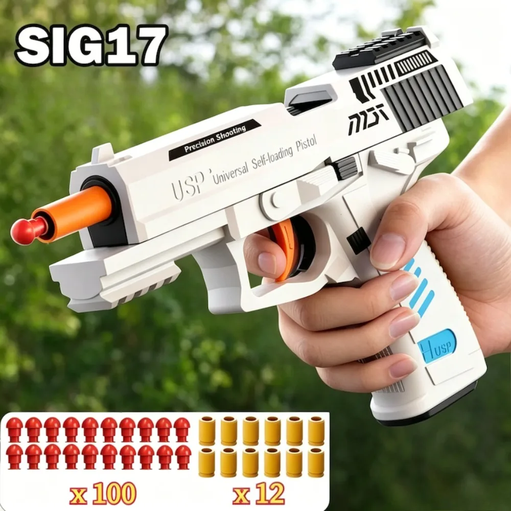 Throwing Shell USP Soft Bullet Toy Gun Empty Hanging Continuous Firing Outdoor Shooting Game Educational Toys Christmas Gift
Throwing Shell USP Soft Bullet Toy Gun Empty Hanging Continuous Firing Outdoor Shooting Game Educational Toys Christmas Gift