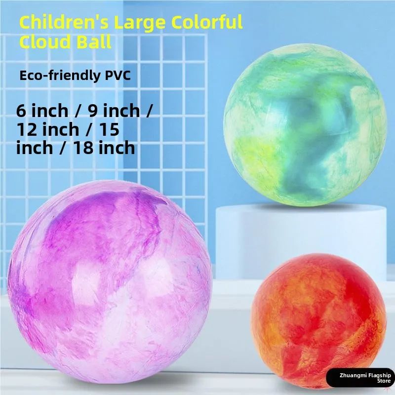 PVC Rainbow Ball Children's Popular Cloud Ball Large Size Kindergarten Baby Elastic Game Ball Outdoor Sports Leisure Toys
PVC Rainbow Ball Children's Popular Cloud Ball Large Size Kindergarten Baby Elastic Game Ball Outdoor Sports Leisure Toys