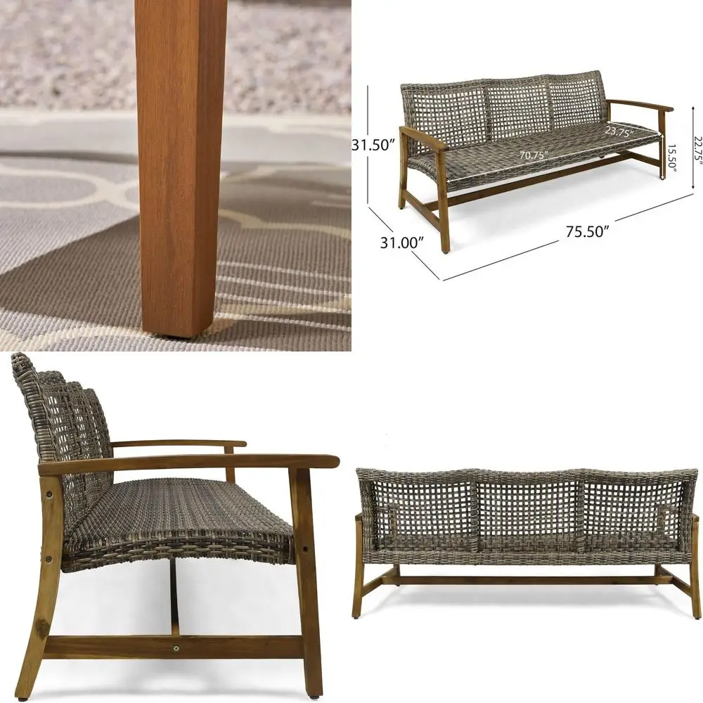 Садовая мебель Marcia Outdoor Wood Soa, из ротанга, 75.50 x 31.00 x 31.50, серый цвет, натуральное покрытие.
Садовая мебель Marcia Outdoor Wood Soa, из ротанга, 75.50 x 31.00 x 31.50, серый цвет, натуральное покрытие.