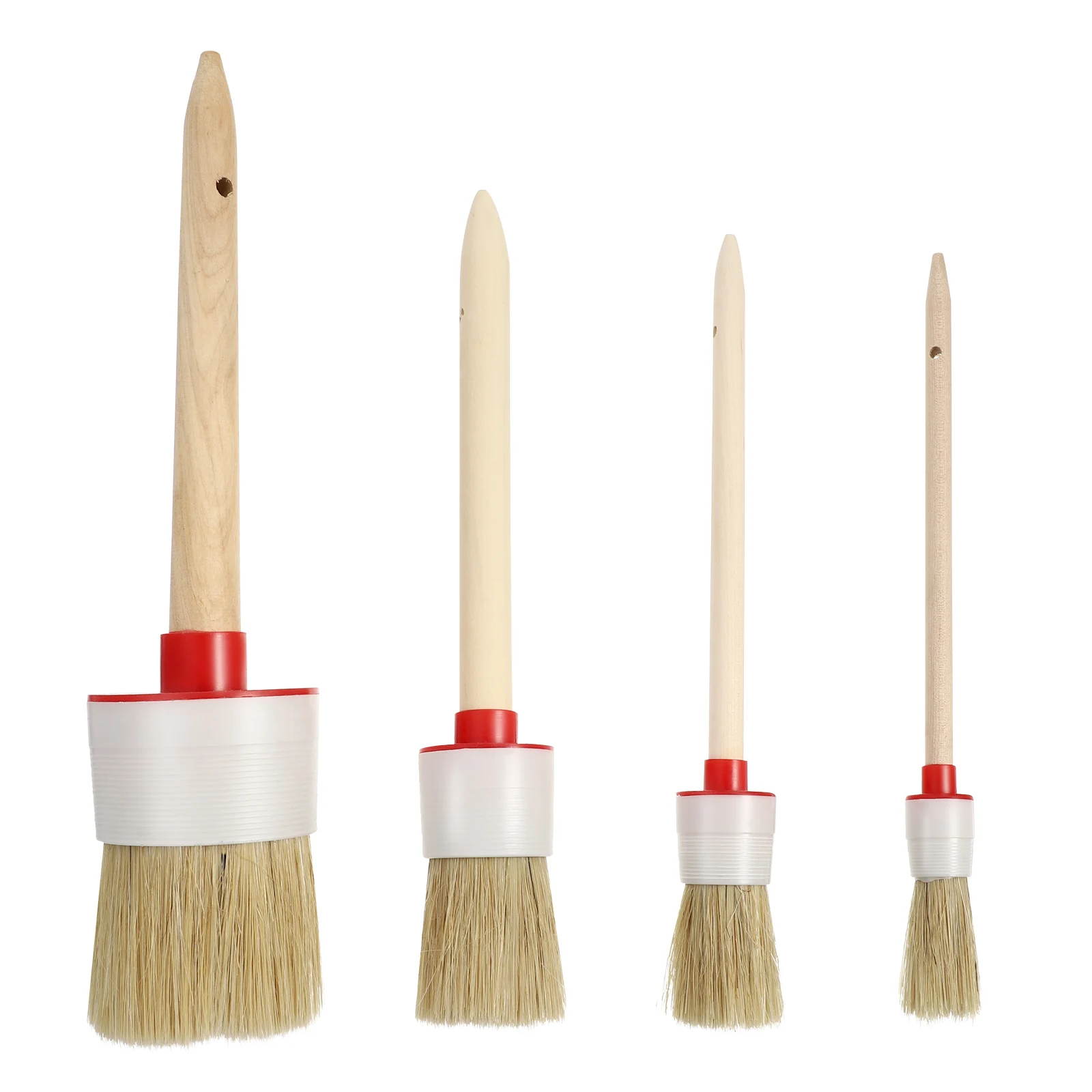 4 Pcs Brush Set Wood H Rounded 2# 6# 10# 18# Paint Brush Durable Flexible Paint Tool Artist Home Use
4 Pcs Brush Set Wood H Rounded 2# 6# 10# 18# Paint Brush Durable Flexible Paint Tool Artist Home Use