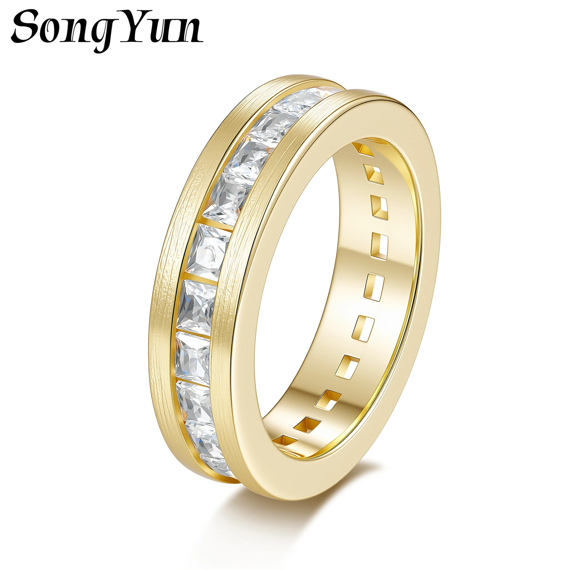 SongYun Jewelry 925 Sterling Silver Ring Moissanite D Color VVS Designer 925 Sterling Silver Rings Diamond Accessories
SongYun Jewelry 925 Sterling Silver Ring Moissanite D Color VVS Designer 925 Sterling Silver Rings Diamond Accessories