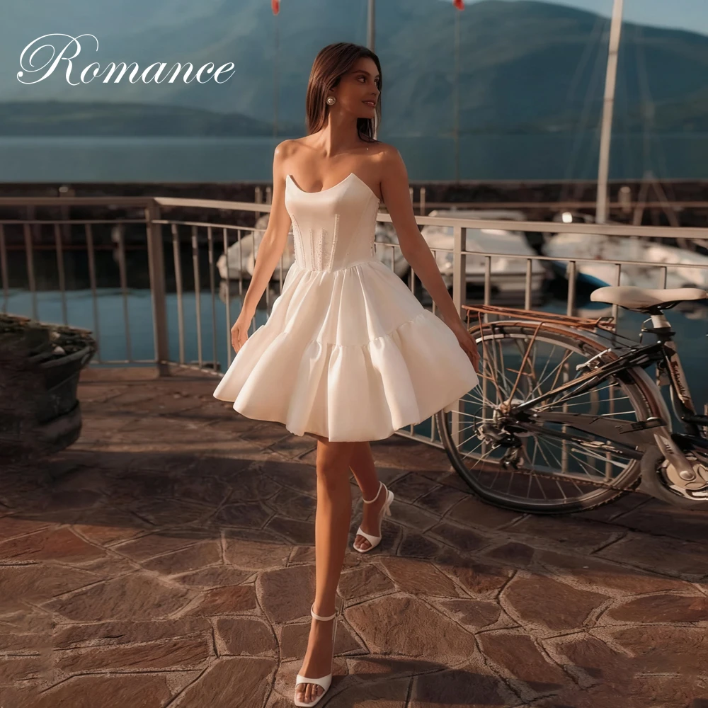 Classic Pleat Boat-Neck Short A-Line Wedding Dress Women 2026 Sleeveles Backless Satin Bridal Gown Vestidos De Novia Customized
Classic Pleat Boat-Neck Short A-Line Wedding Dress Women 2026 Sleeveles Backless Satin Bridal Gown Vestidos De Novia Customized